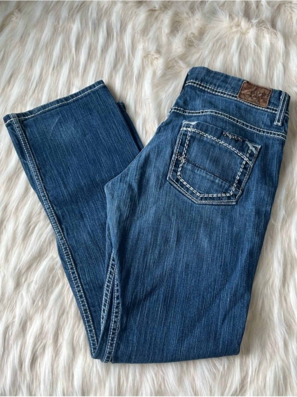 BKE Payton Wide Leg Jeans Women's 32x31.5 Mid Rise Wide Leg Medium Wash